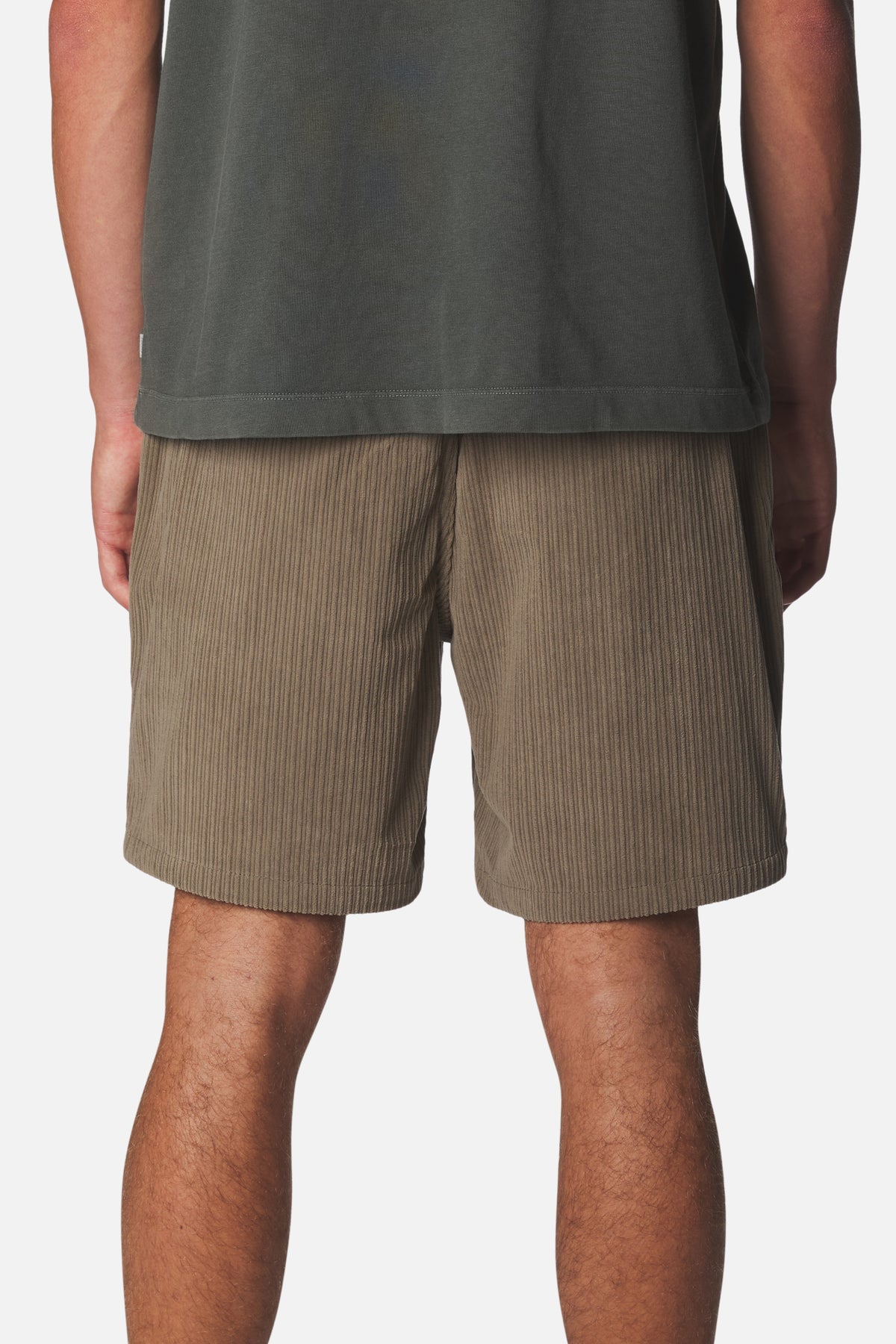 Katin Kenneth Short in Gravel high low corduroy #color_gravel