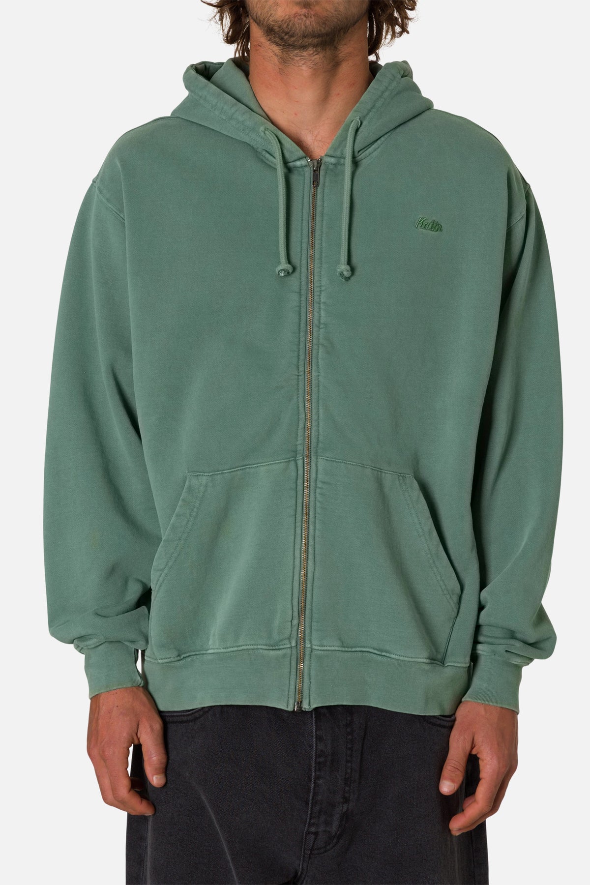 EMBROIDERED FULL ZIP HOODIE