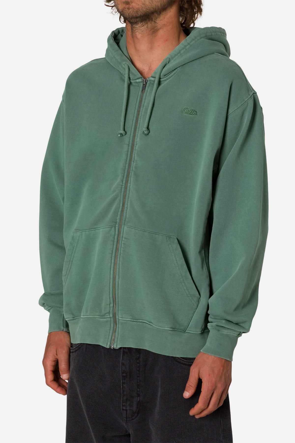 EMBROIDERED FULL ZIP HOODIE