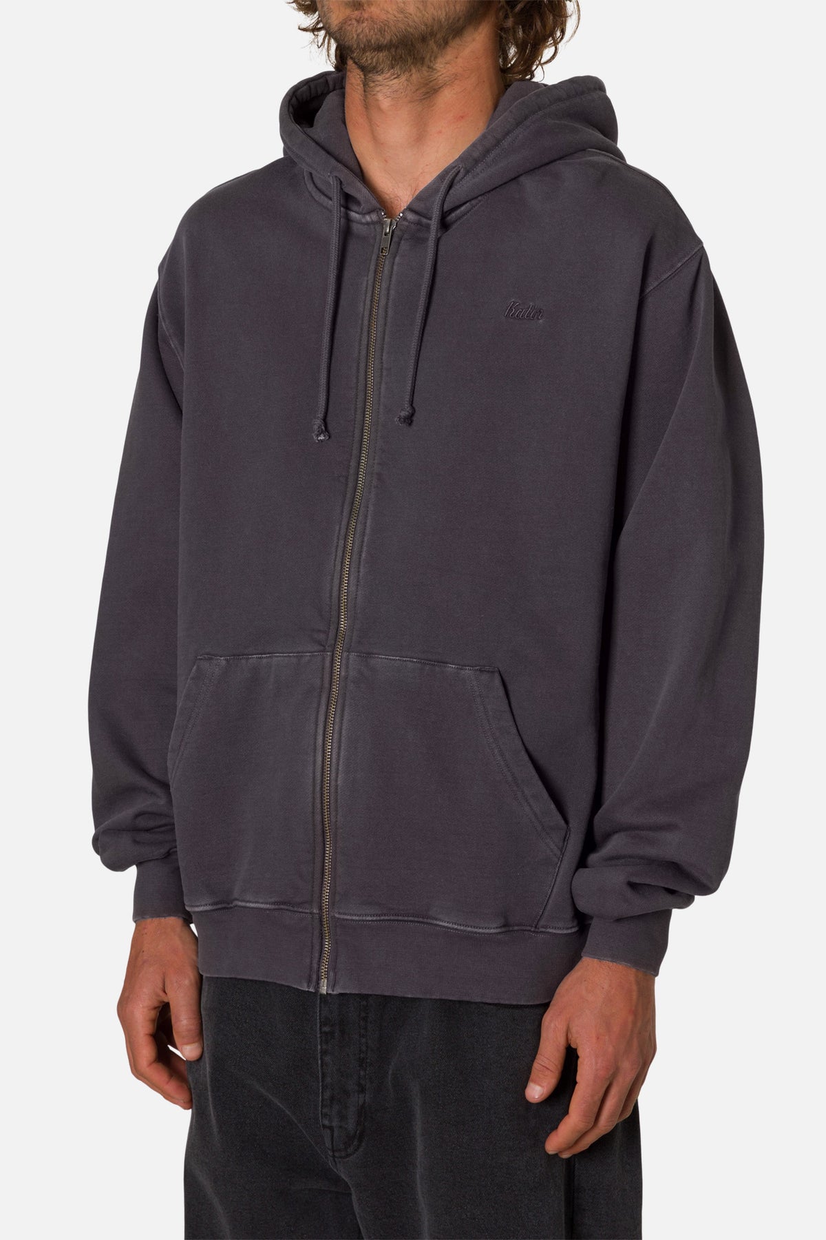 EMBROIDERED FULL ZIP HOODIE