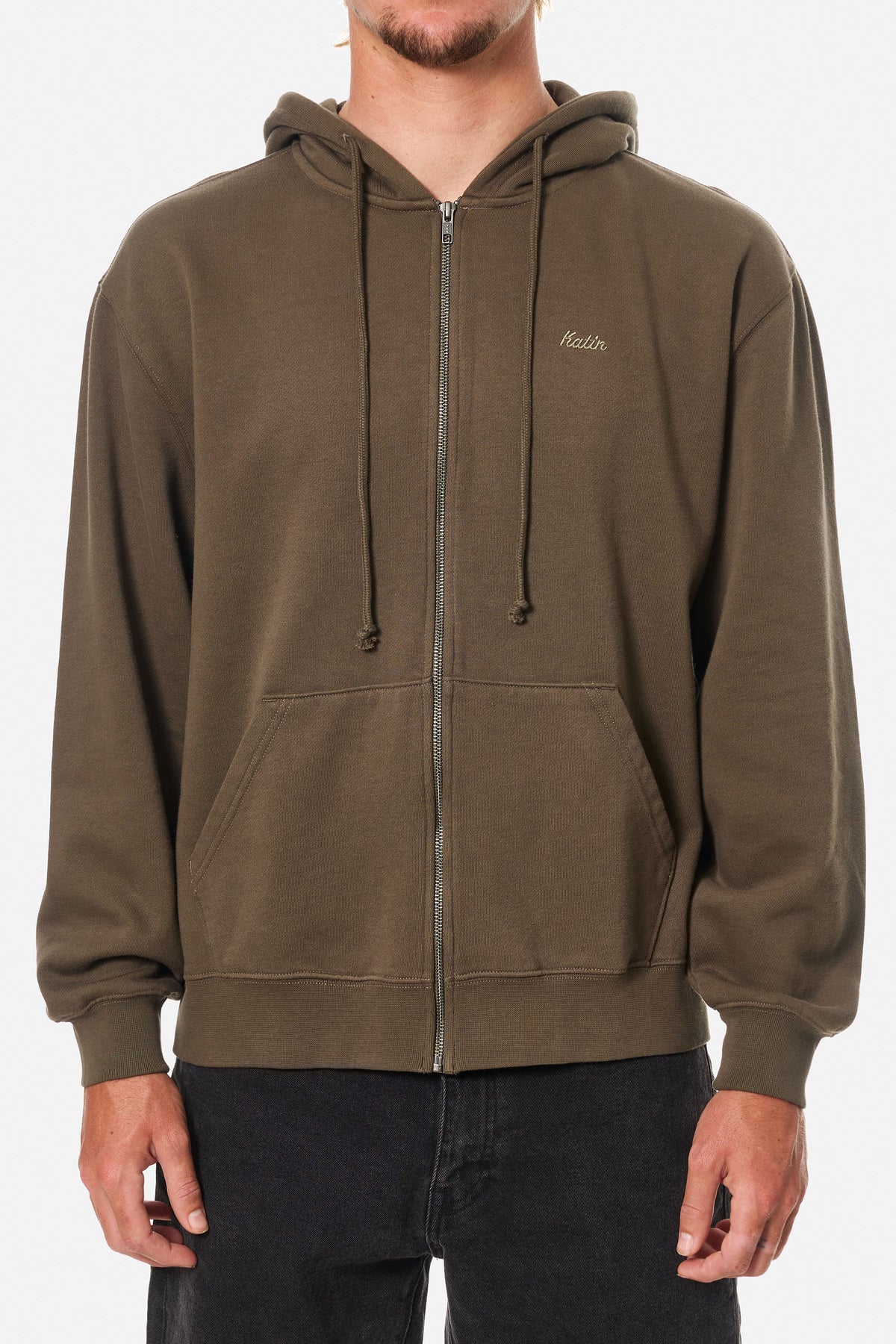 EMBROIDERED FULL ZIP HOODIE