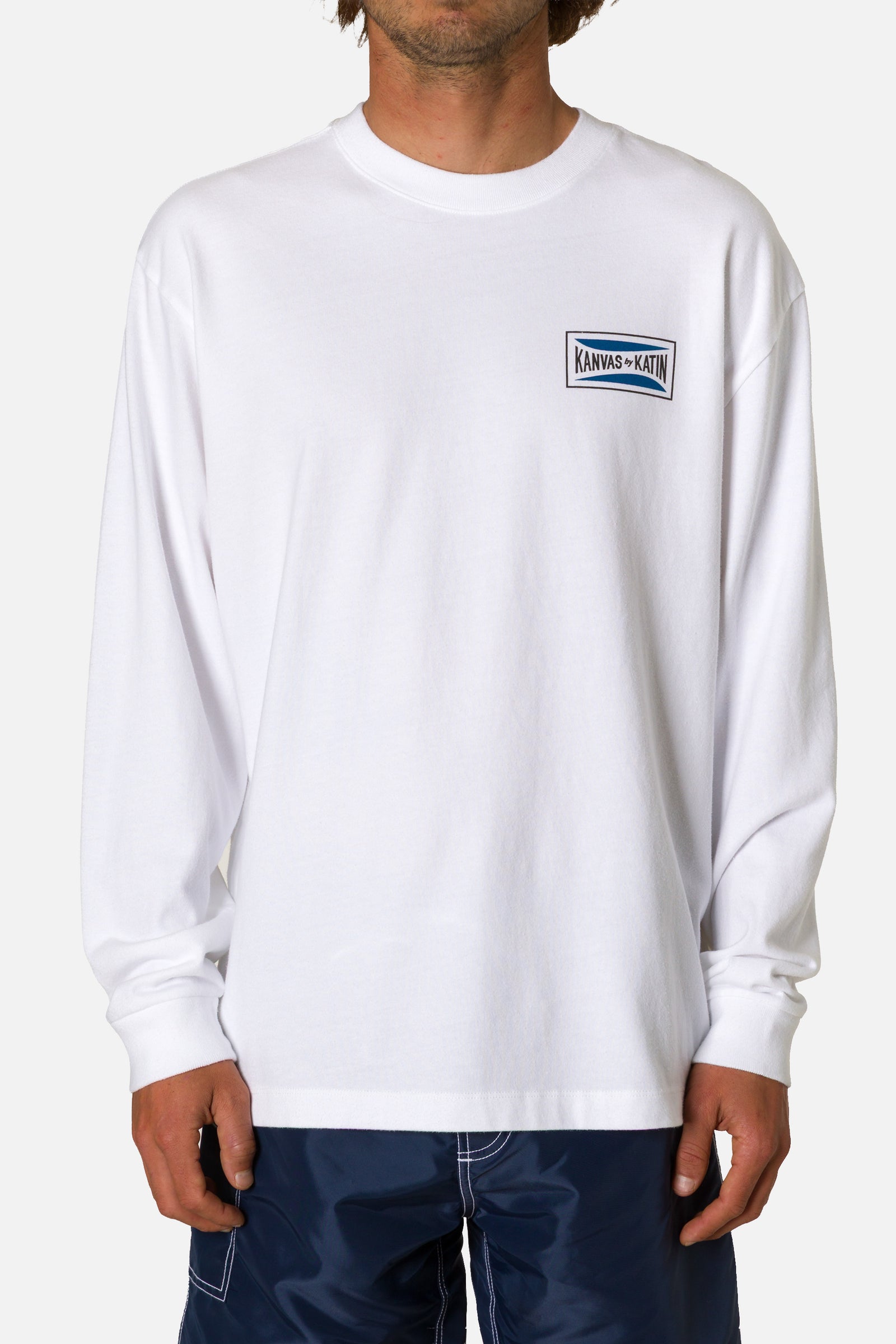 Katin scrubber box fit ls tee white 03 k