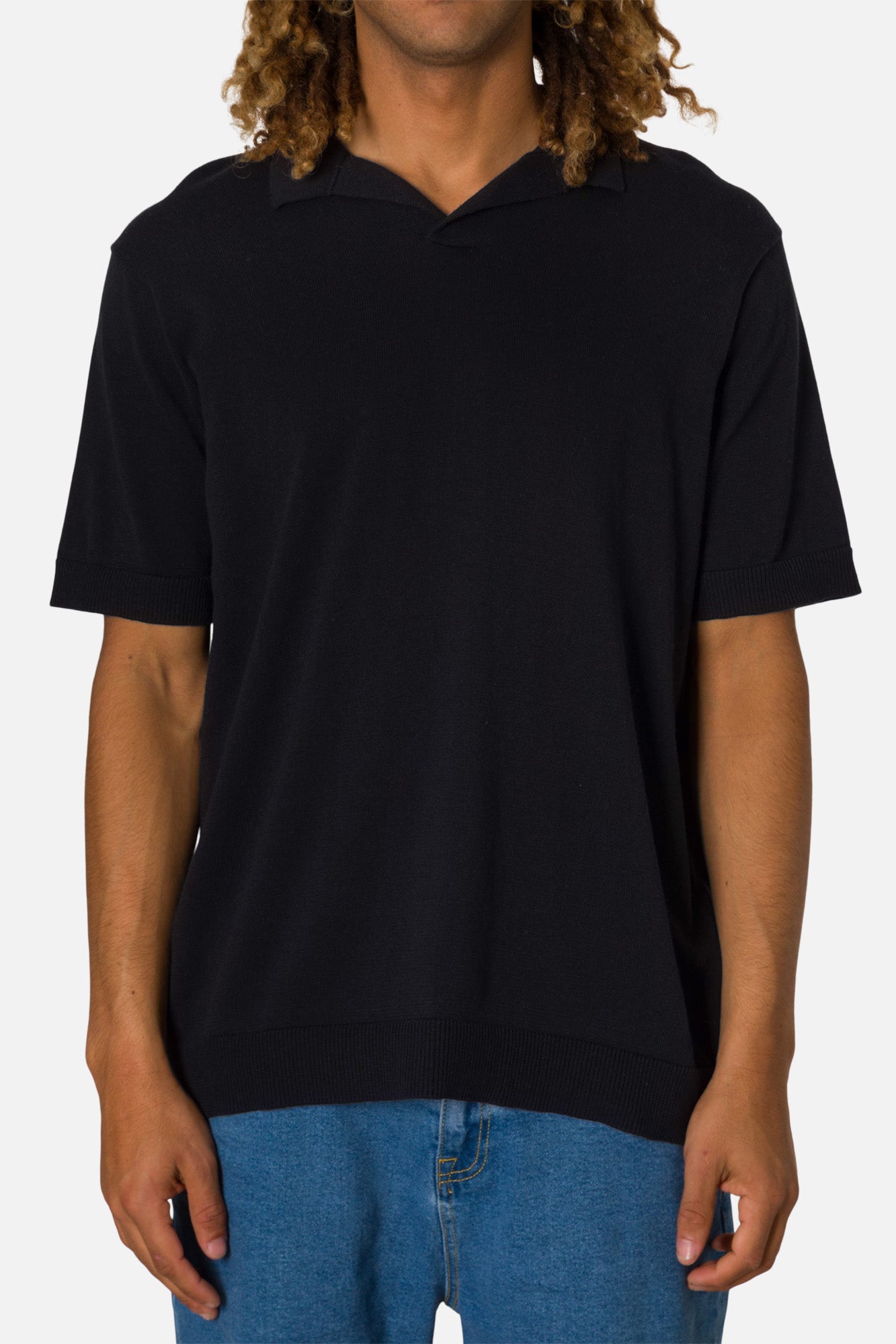 Katin sherman knit polo black 03 _1_5b161df4 f36f 4d2c af06 c55266c47967