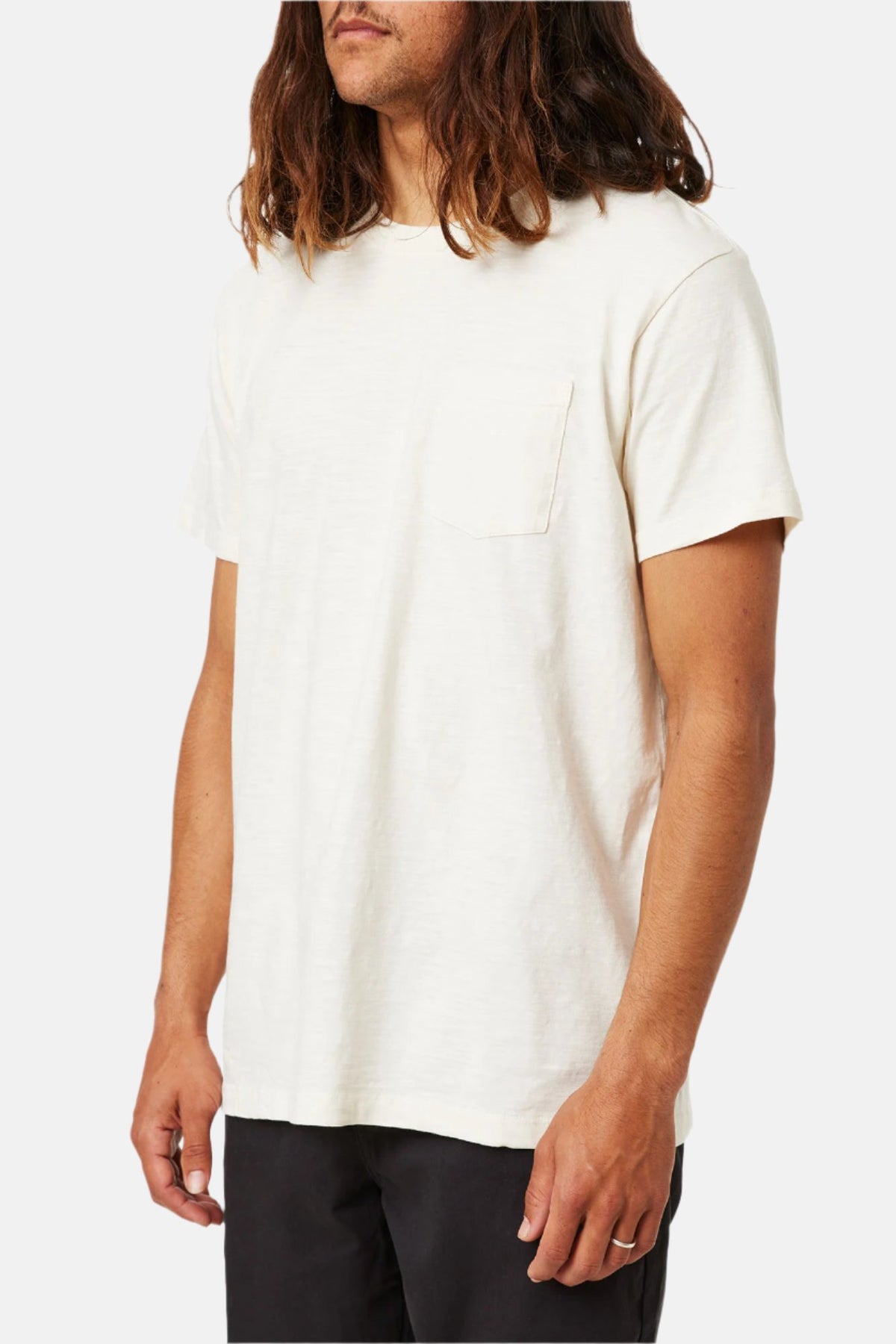 White t-shirt on a white background