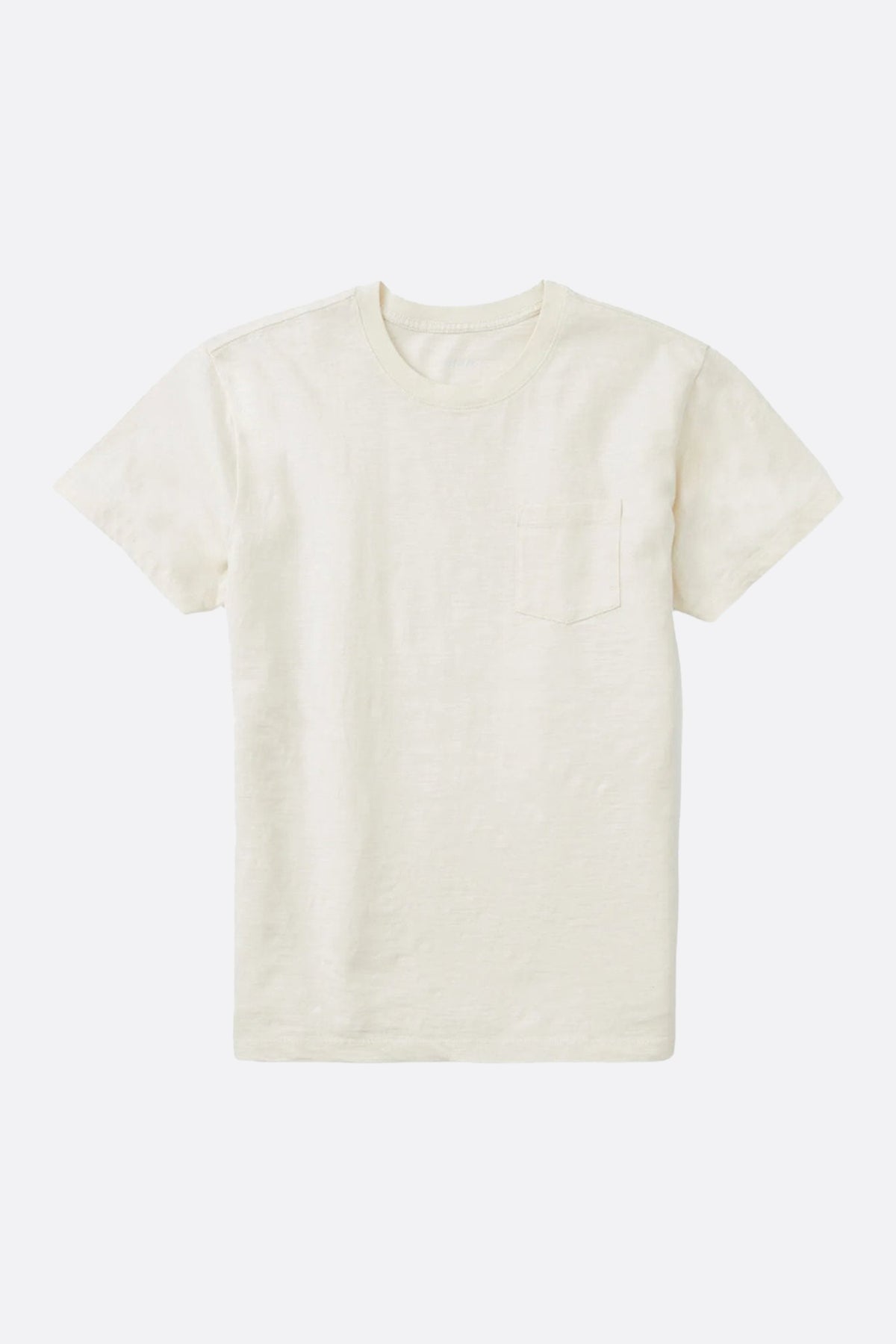 Beige t-shirt on a white background