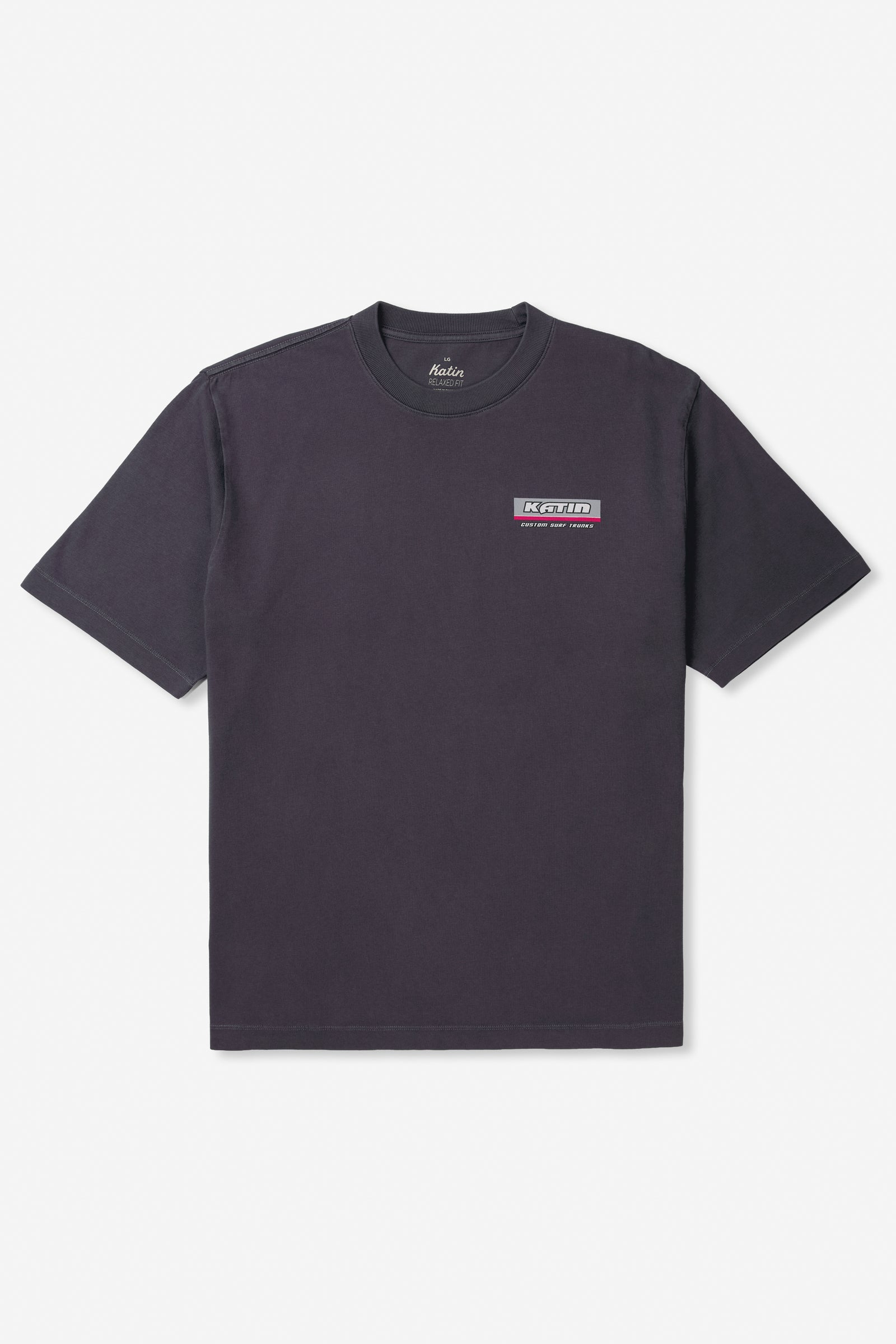Katin su26 bar box fit tee polar navy flat lay front