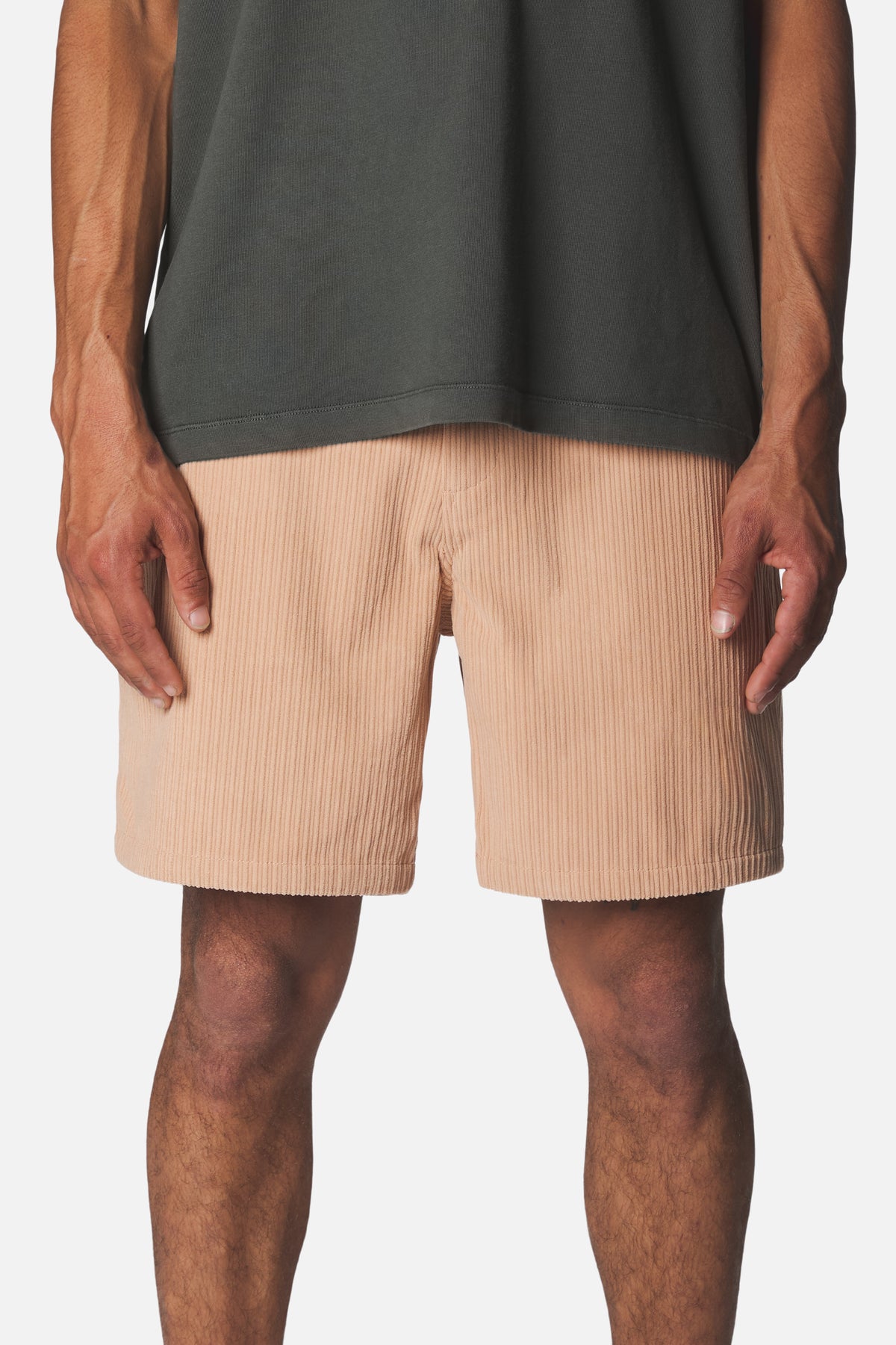 Katin Kenneth Short in Brush high low corduroy #color_brush