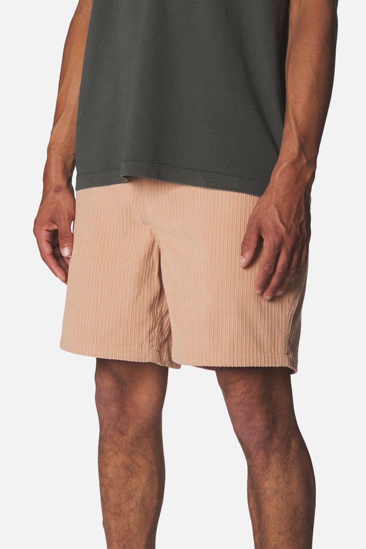Katin Kenneth Short in Brush high low corduroy #color_brush